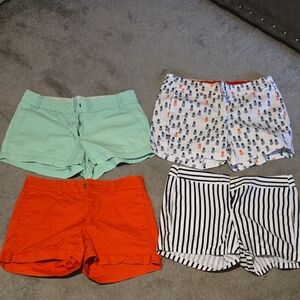 4 Pair, Size 4 Bermuda Shorts                       3 J Crew, 1 Old Navy